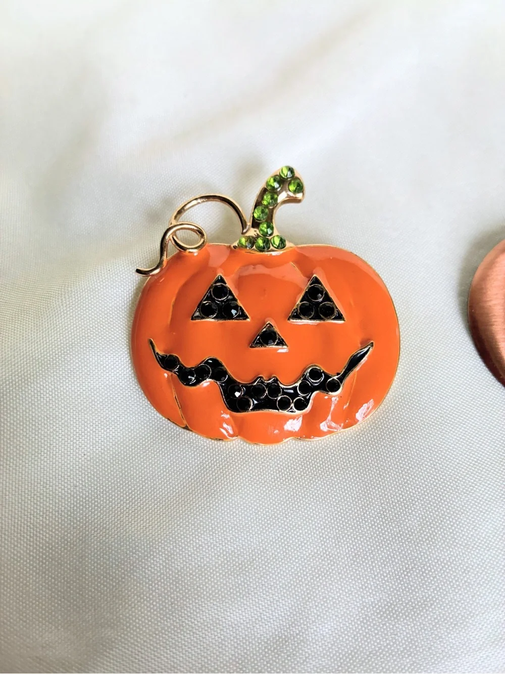 Halloween Pumpkin Pin Lot - Orange, Copper, Black